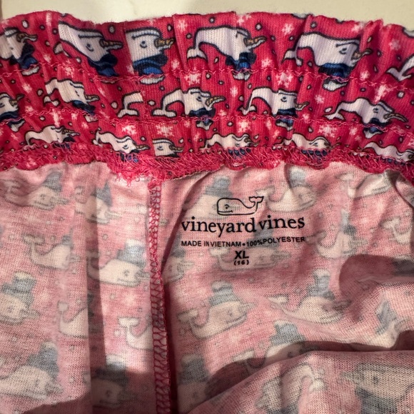 NWT Vineyard Vines holiday girls loungewear pants size XL 16 - Picture 5 of 8
